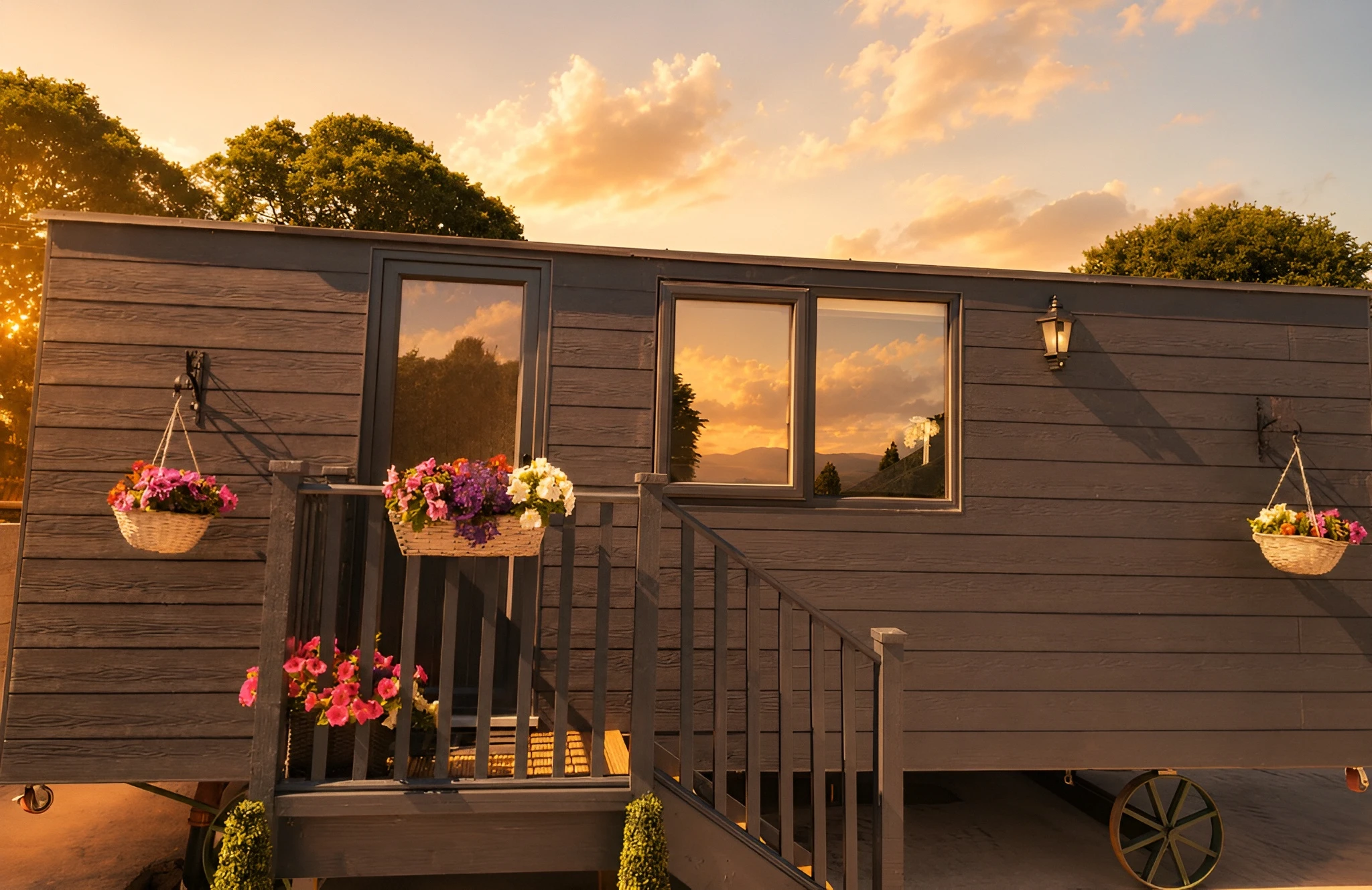 The shepherd's hut at dusk in the hills of County Kerry